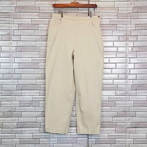 Crazy Horse high rise slim ankle pant in ivory Size 14P